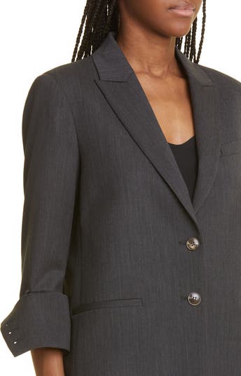 Boyfriend Stretch Wool Blazer
