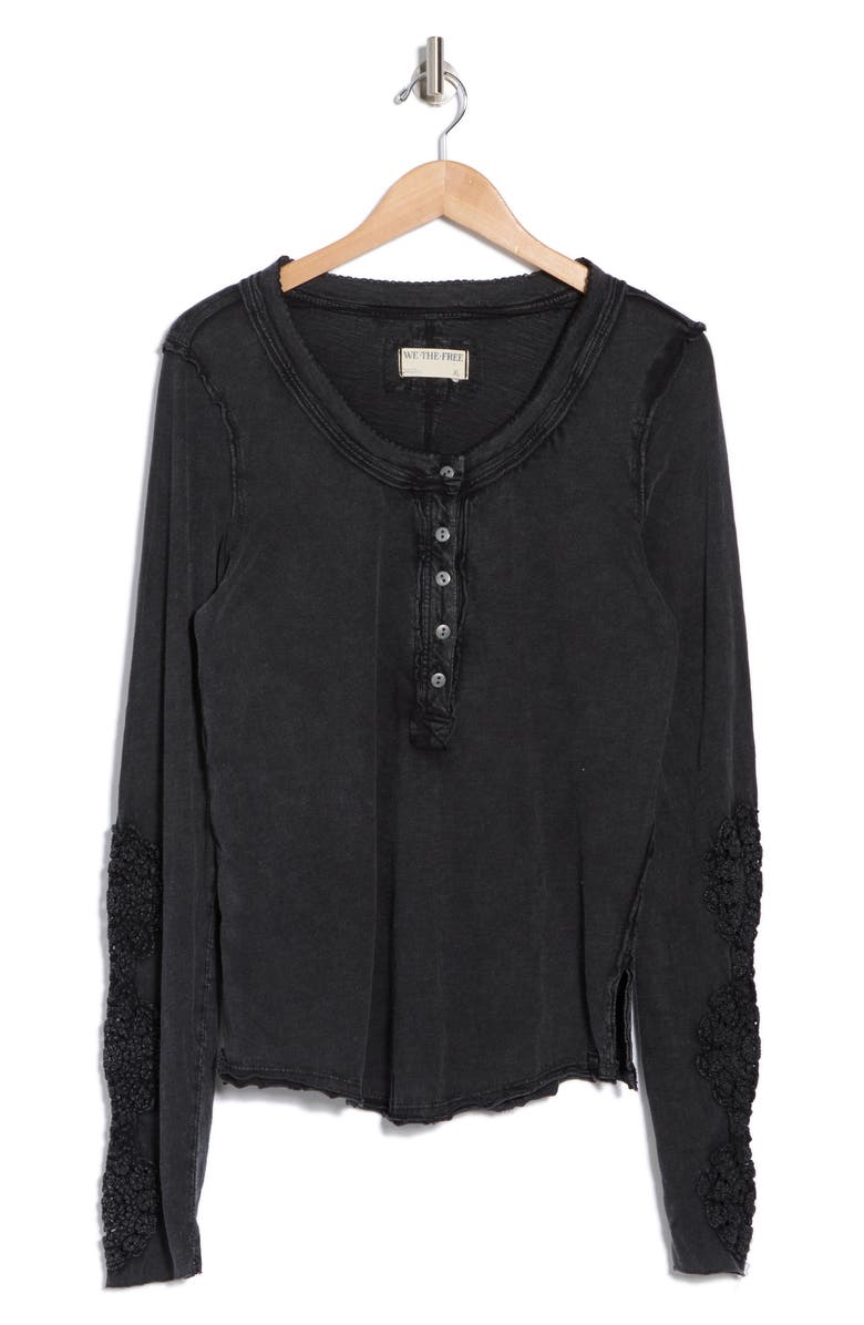 Free People Our Song Long Sleeve Cotton Henley, Main, color,