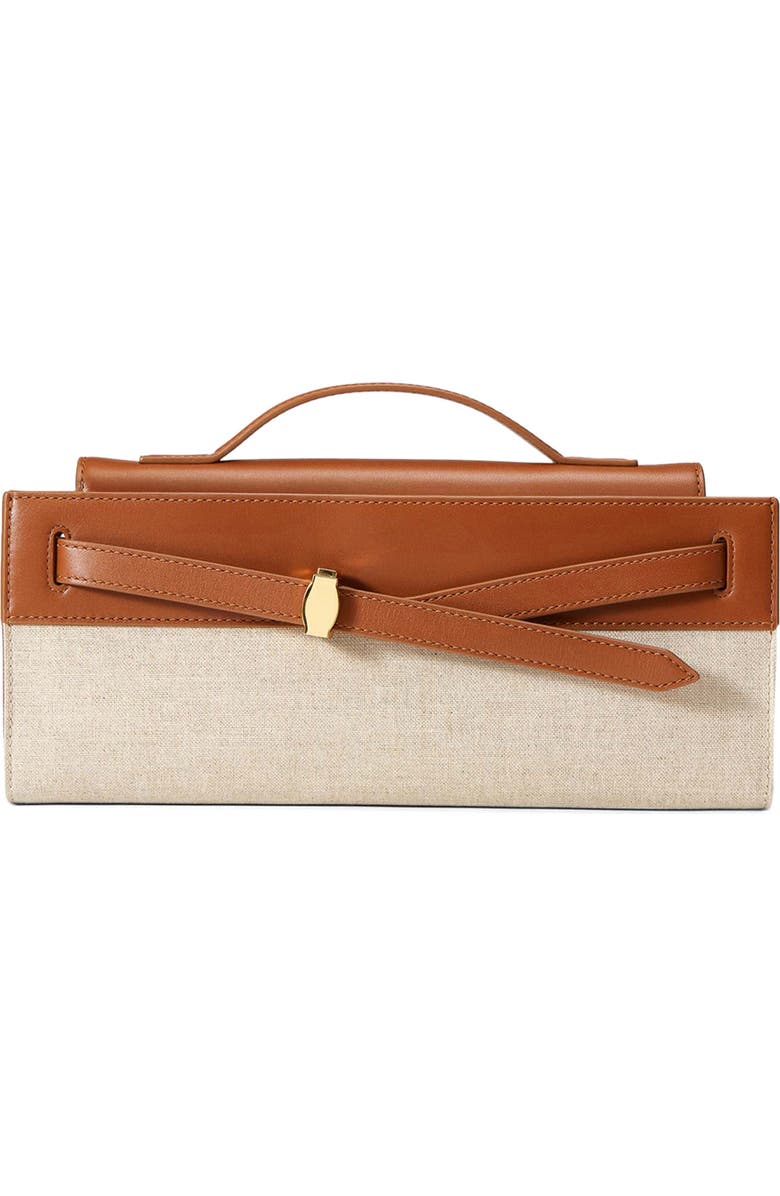 Veronica Beard Dash Clutch, Main, color, Natural Hazel