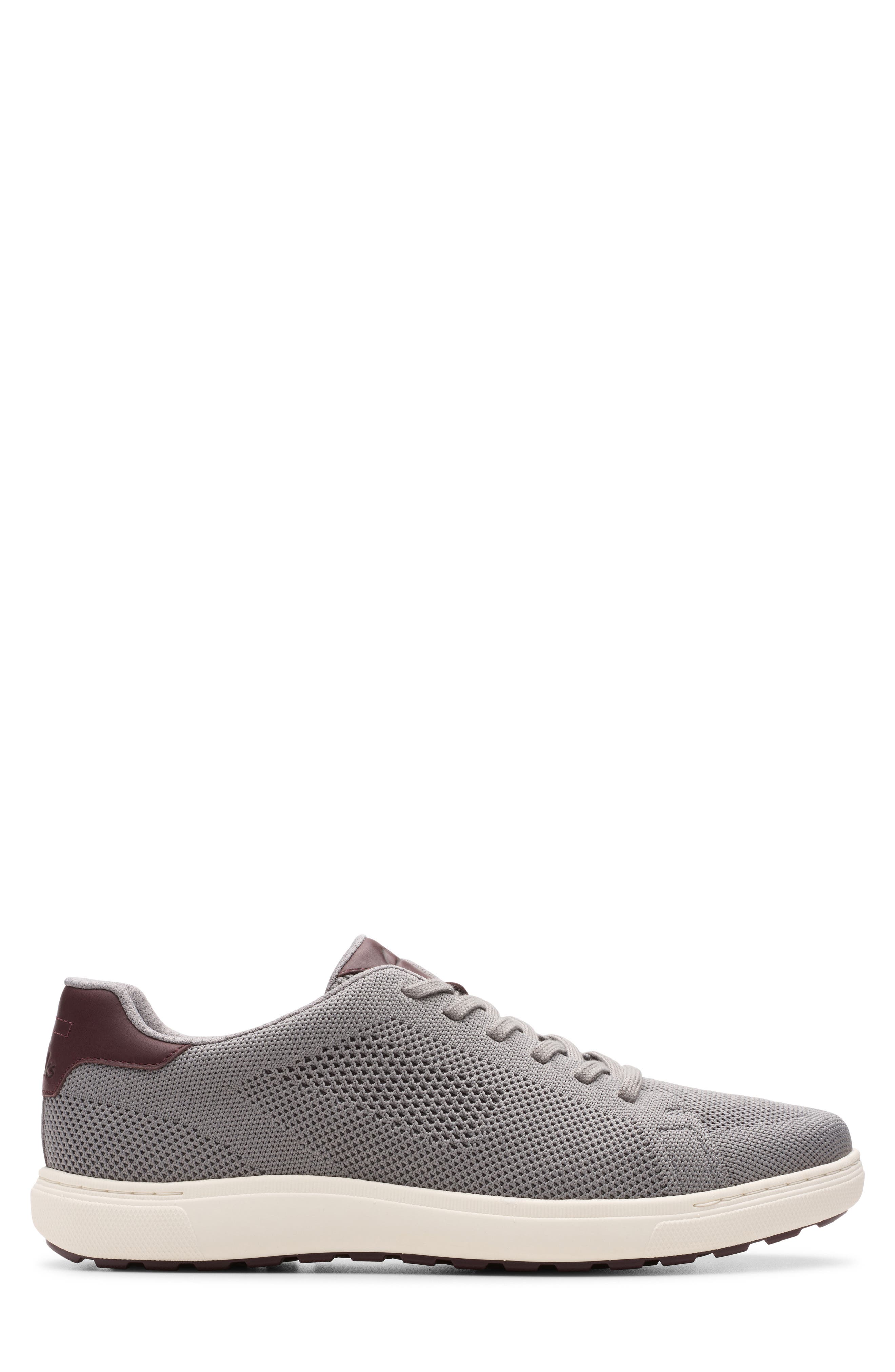 Clarks<sup>®</sup> Mapstone Knit Sneaker, Alternate, color, Grey Knit