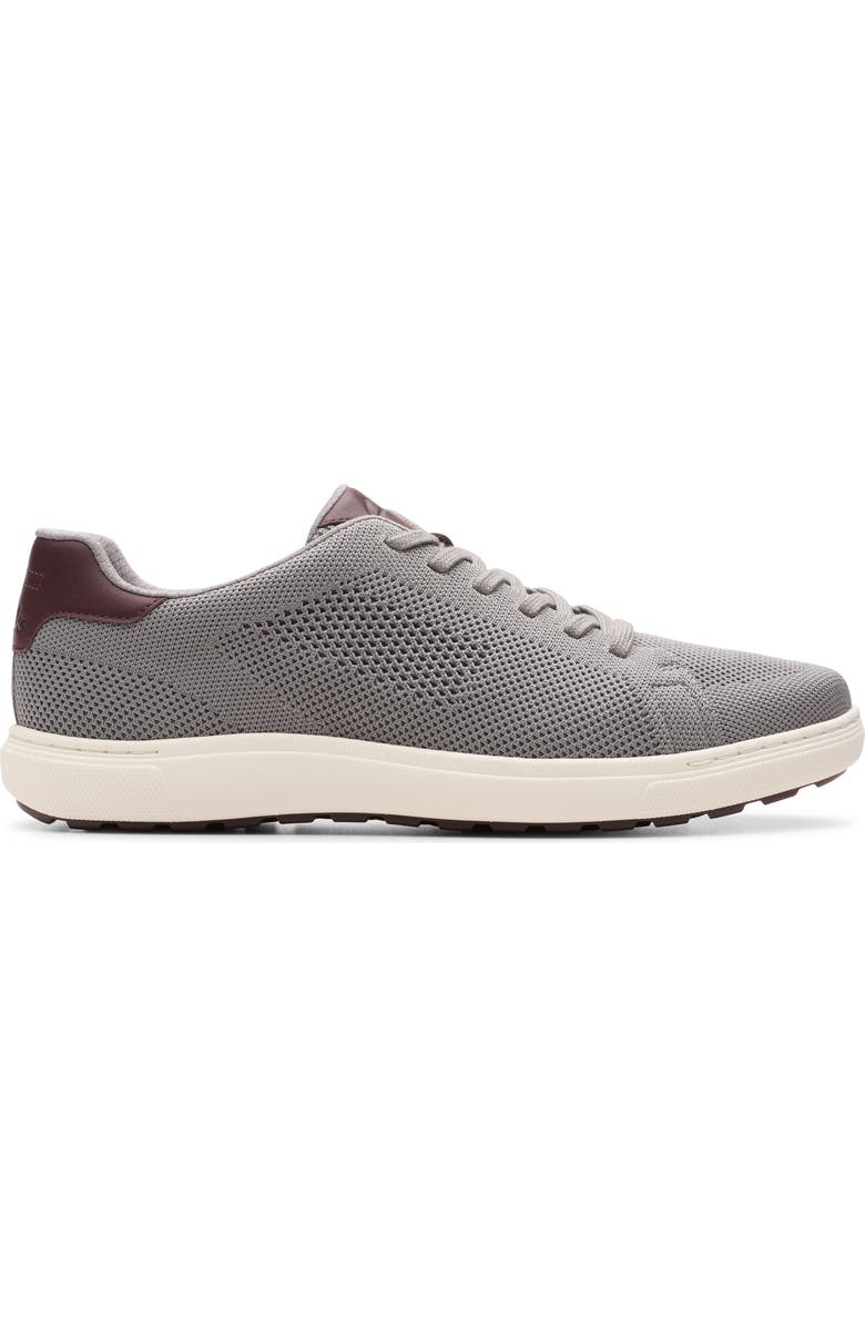 Clarks<sup>®</sup> Mapstone Knit Sneaker, Alternate, color, Grey Knit