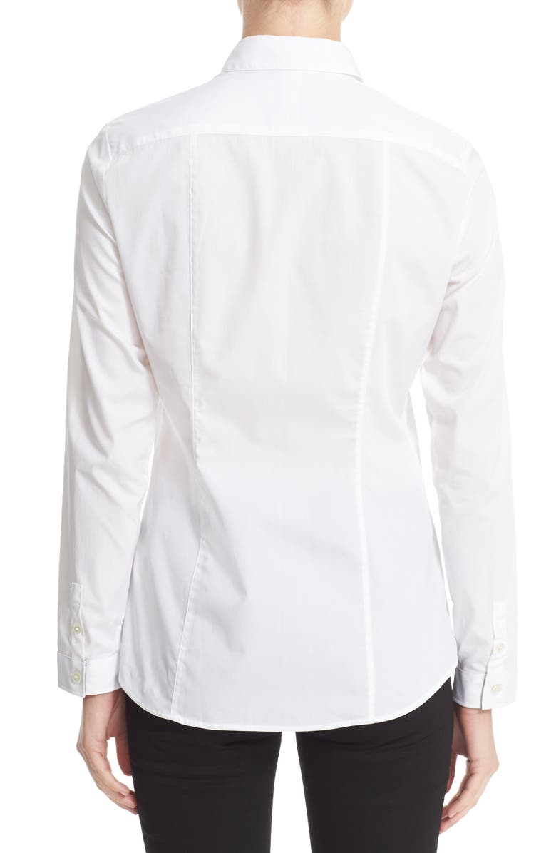 Burberry Stretch Poplin Shirt, Alternate, color, 