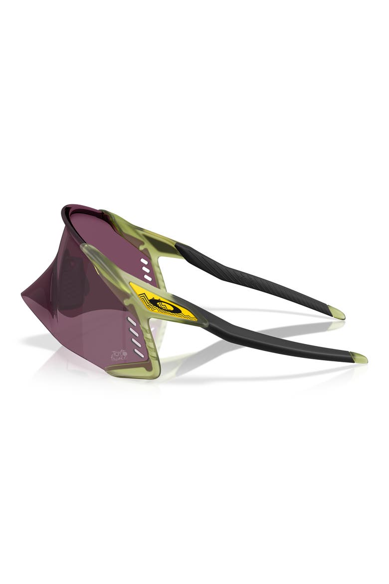 Gender Inclusive Velo Kato 52mm Rectangle Shield Sunglasses, Alternate, color, MATTE TRANSPARENT FERN / PRIZM