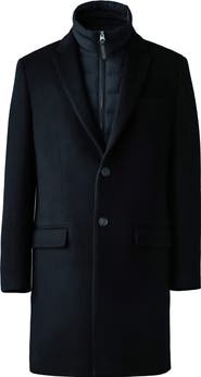 Mackage Skai-SLB Virgin Wool Coat with Removable Down Bib