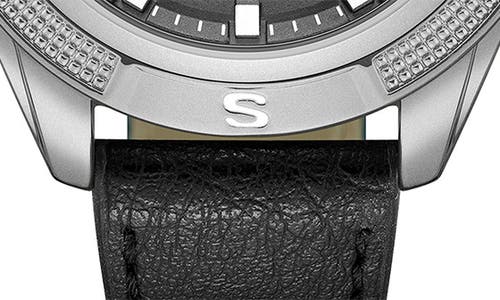 Kenneth Cole Reaction Analog & Digital Faux Leather Strap Watch, 48.2mm