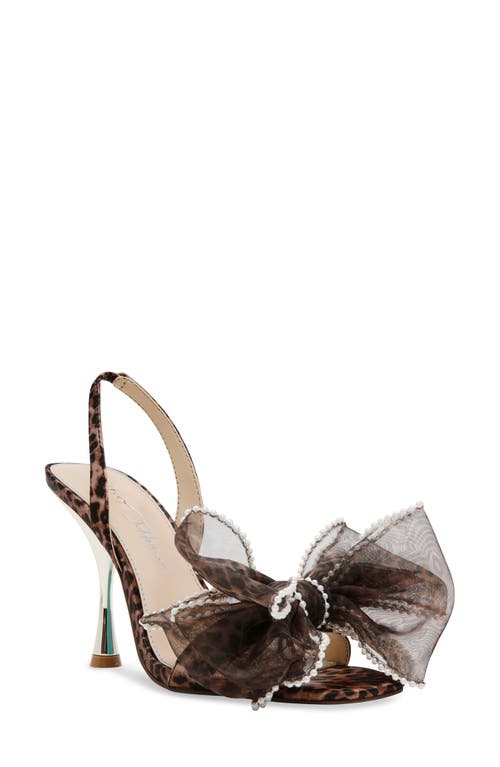 Betsey Johnson Fawn Slingback Sandal in Leopard 