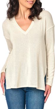 GIBSONLOOK V-Neck High-Low Tunic