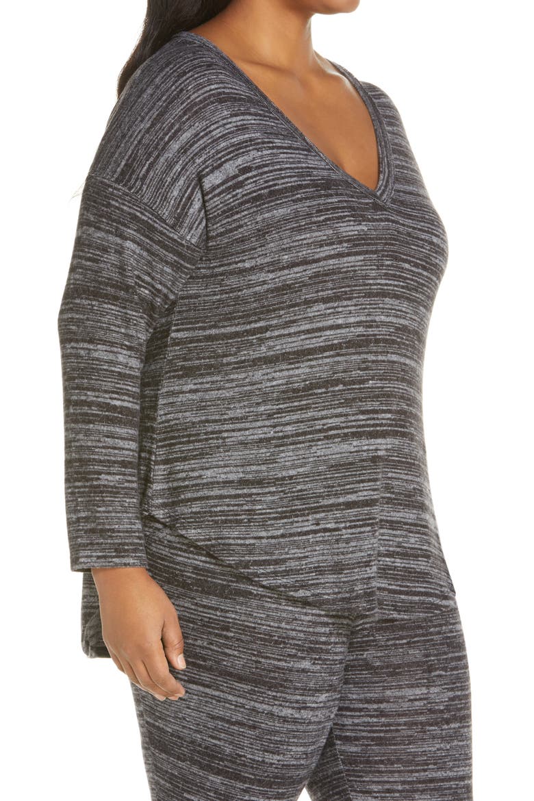 Space Dye Knit Top, Alternate, color, RAVEN MIX