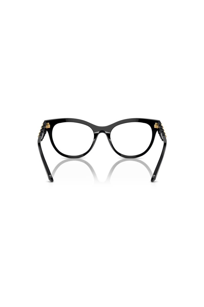 52mm Round optical glasses, Alternate, color, Black