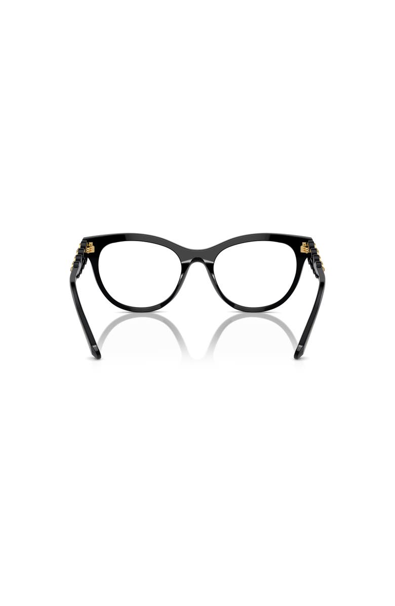 Swarovski 54mm Round optical glasses, Alternate, color, Black