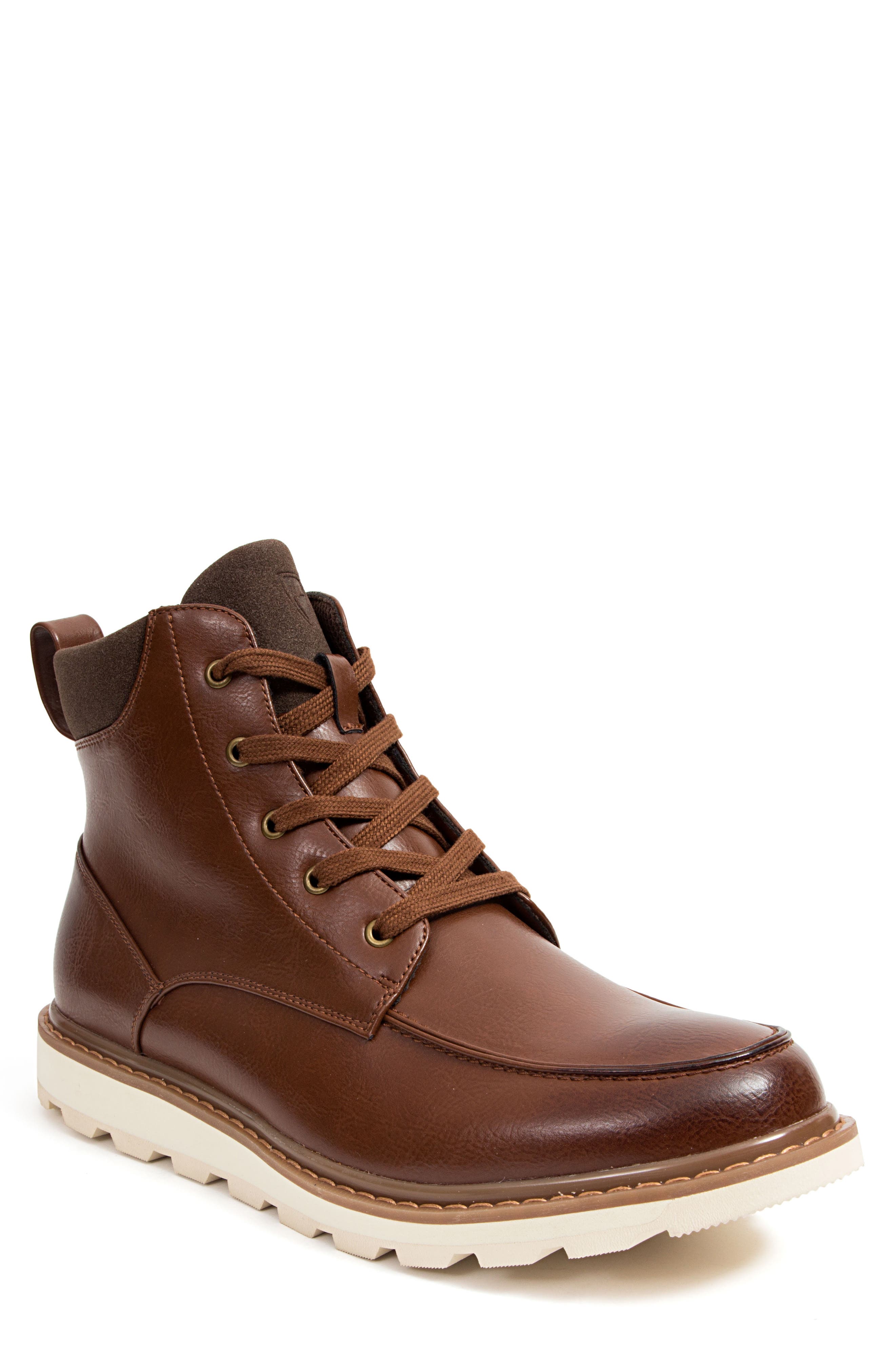 Deer Stags Julian Waterproof Boot, Main, color, Brown