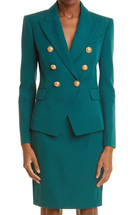 Women's Wool Double Breasted Blazer