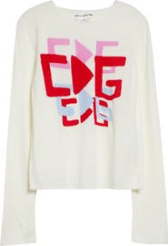 Comme des Garçons Girl x Brett Westfall Logo Intarsia Crewneck Sweater