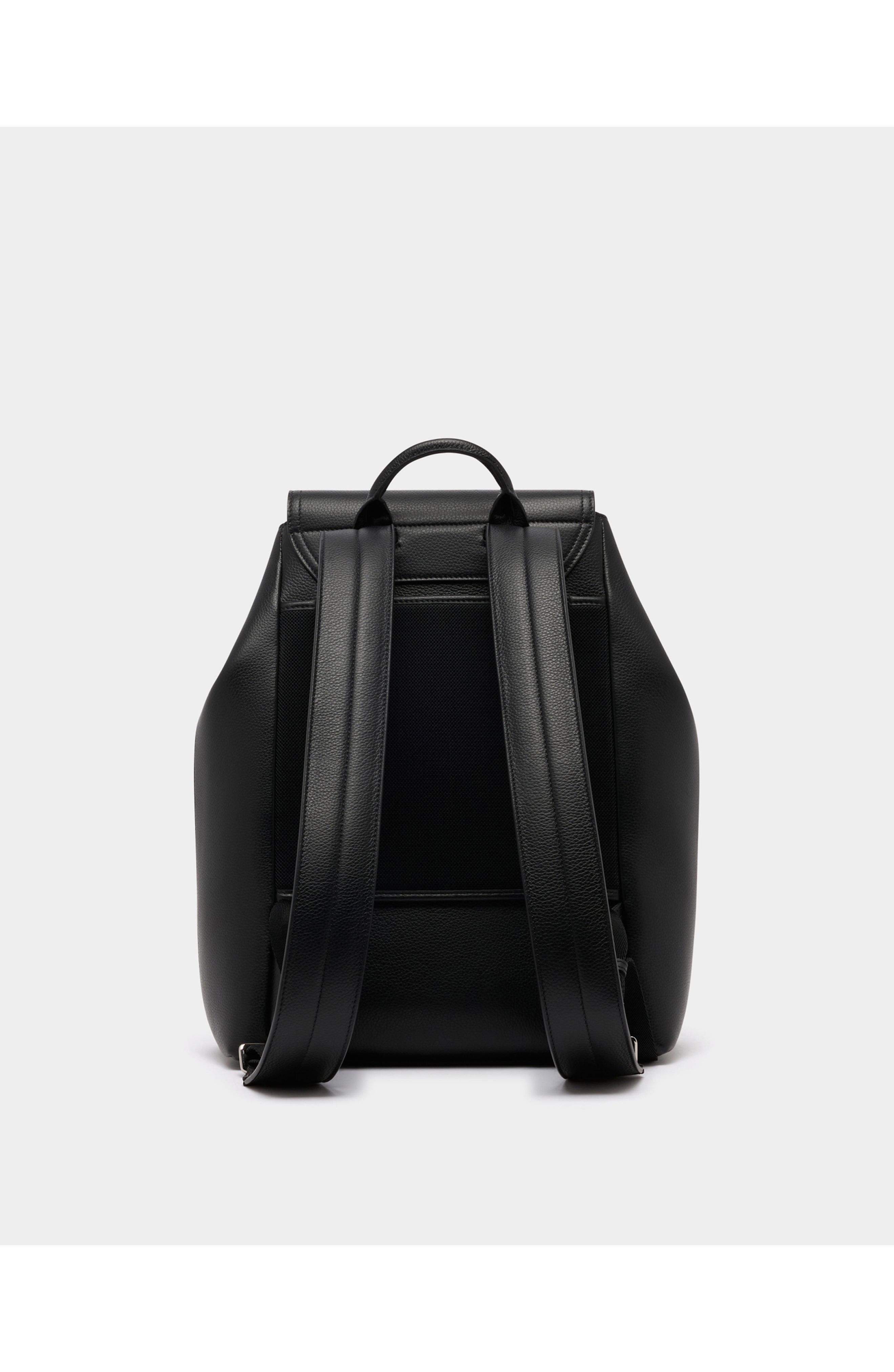 Bally Capitol Backpack in Leather, Alternate, color, Black+Palladio