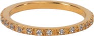 Gwen Beloti CZ Eternity Gold Band Ring