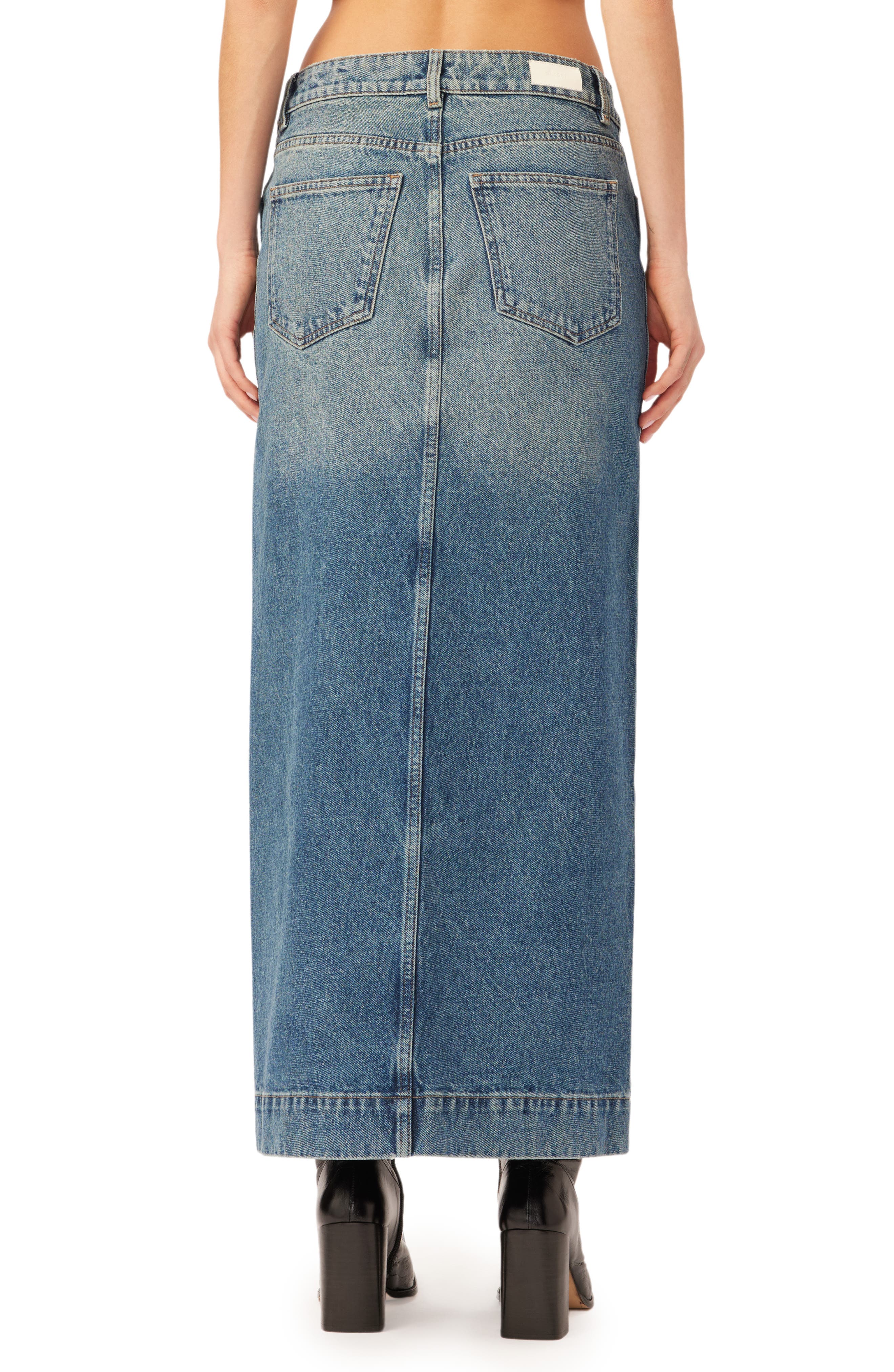Asra Denim Maxi Skirt - image 2