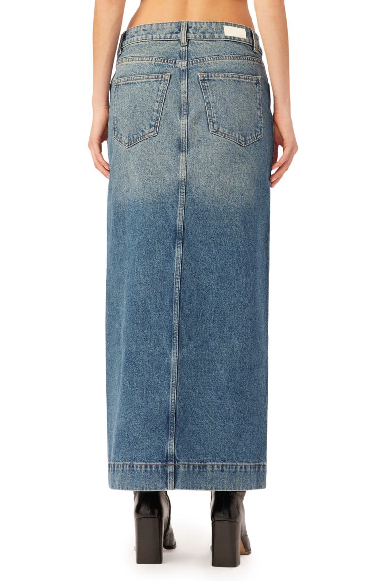 DL1961 Asra Denim Maxi Skirt, Alternate, color, Aged Mid Vintage