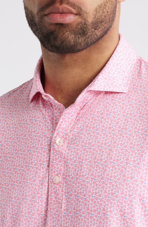 Johnnie-o Four Leaf Clover Print Featherweight Performance Polo