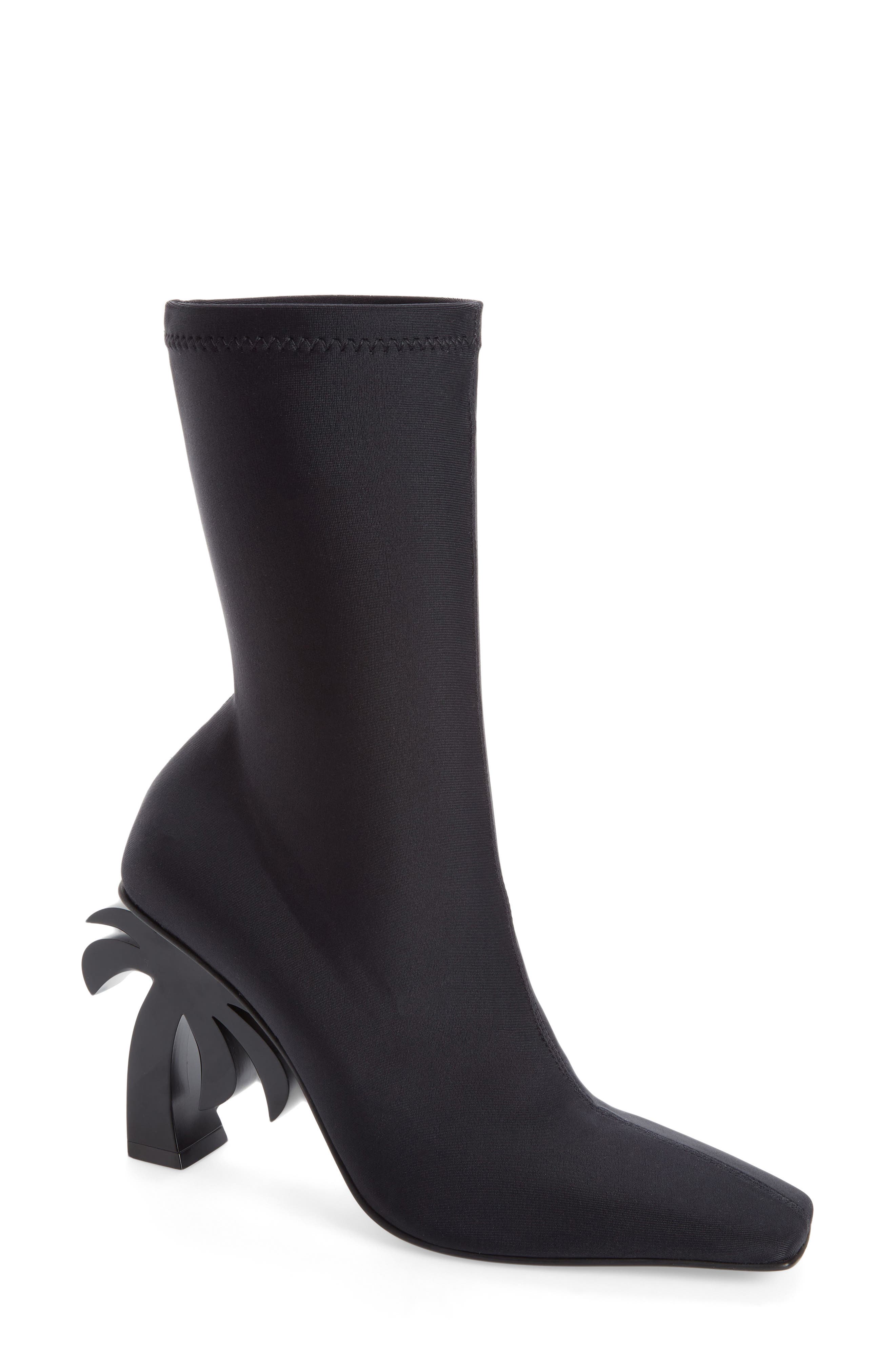 Palm Angels Palm Heel Scuba Knit Boot, Main, color, 