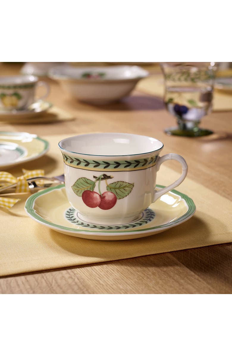 Villeroy 
Boch French Garden Fleurence Breakfast /Cream Soup Cup Saucer, Alternate, color, Yellow