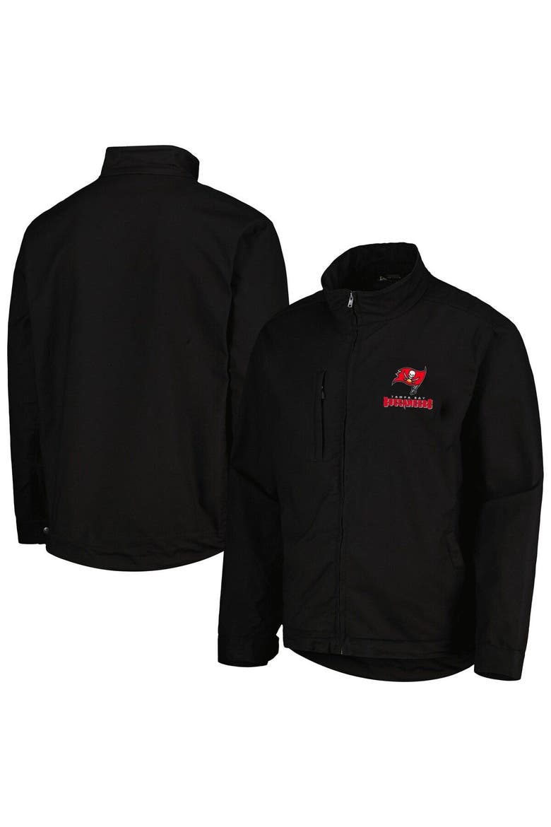 Men's Dunbrooke Black Tampa Bay Buccaneers Journey Workwear Tri-Blend Full-Zip Jacket, Main, color, Black
