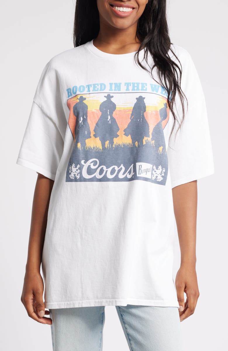 Junk Food Coors Taste the High Life Oversize Graphic T-Shirt, Main, color,