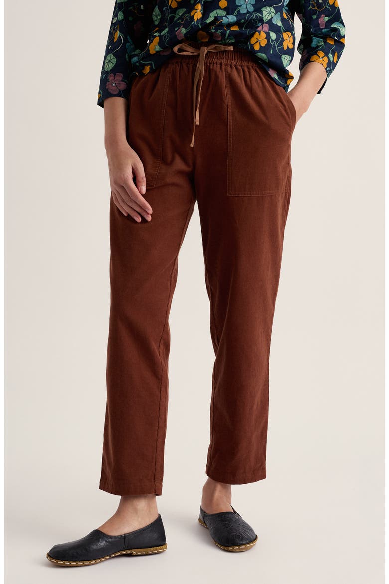 Sholl Organic Cotton Crop Pants, Main, color, DARK NUTMEG
