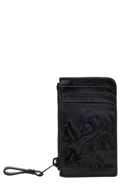 Orlando Isamu Leather Zip Card Case