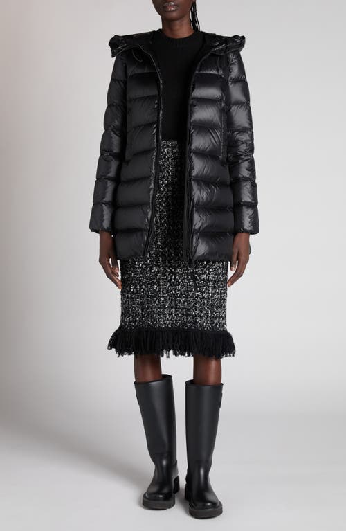 Moncler Fringe Trim Bouclé Knit Skirt In Multi