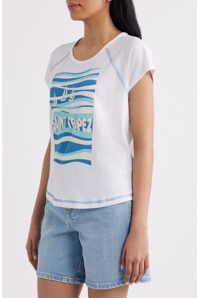 Raglan Sleeve Graphic T-Shirt, Alternate, color, WHITE