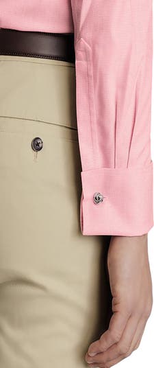 Non-Iron Clifton Weave Cutaway Slim Fit Shirt Single Cuff