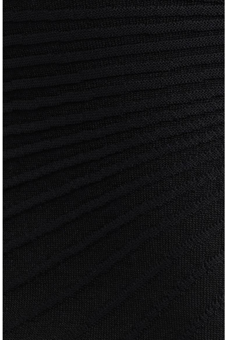 Sunburst Rib Cardigan, Alternate, color, ANNE BLACK