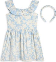 Scotch & Soda Kids' Ruffle Dress & Headband Set