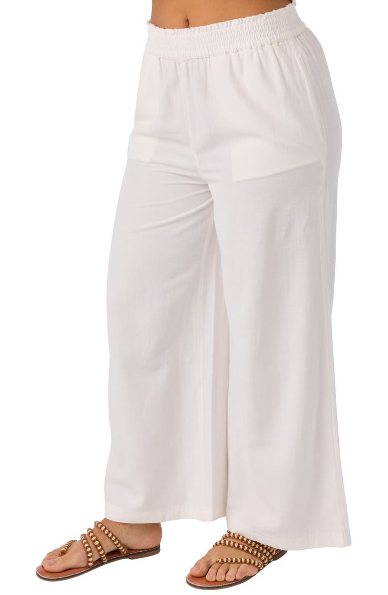 O'Neill Sanders Wide Leg Pants, Alternate, color, White