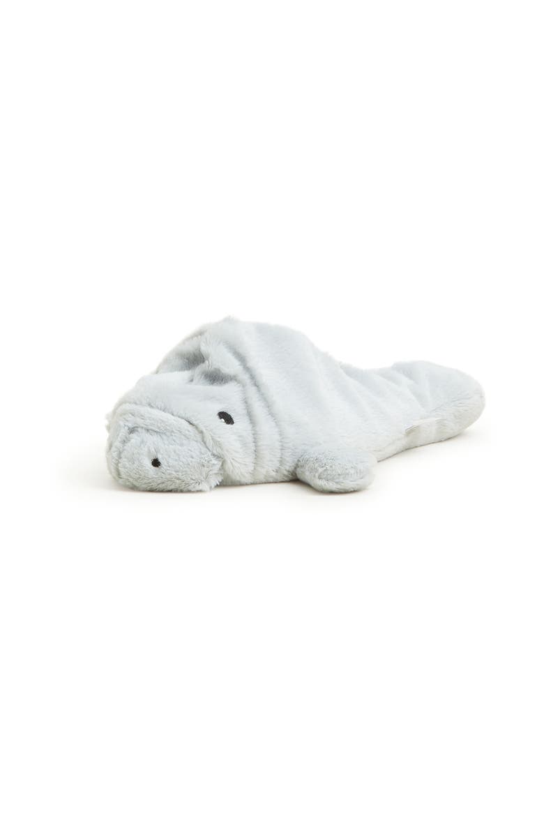 Warmies Manatee Plush Toy, Main, color, Medium Gray