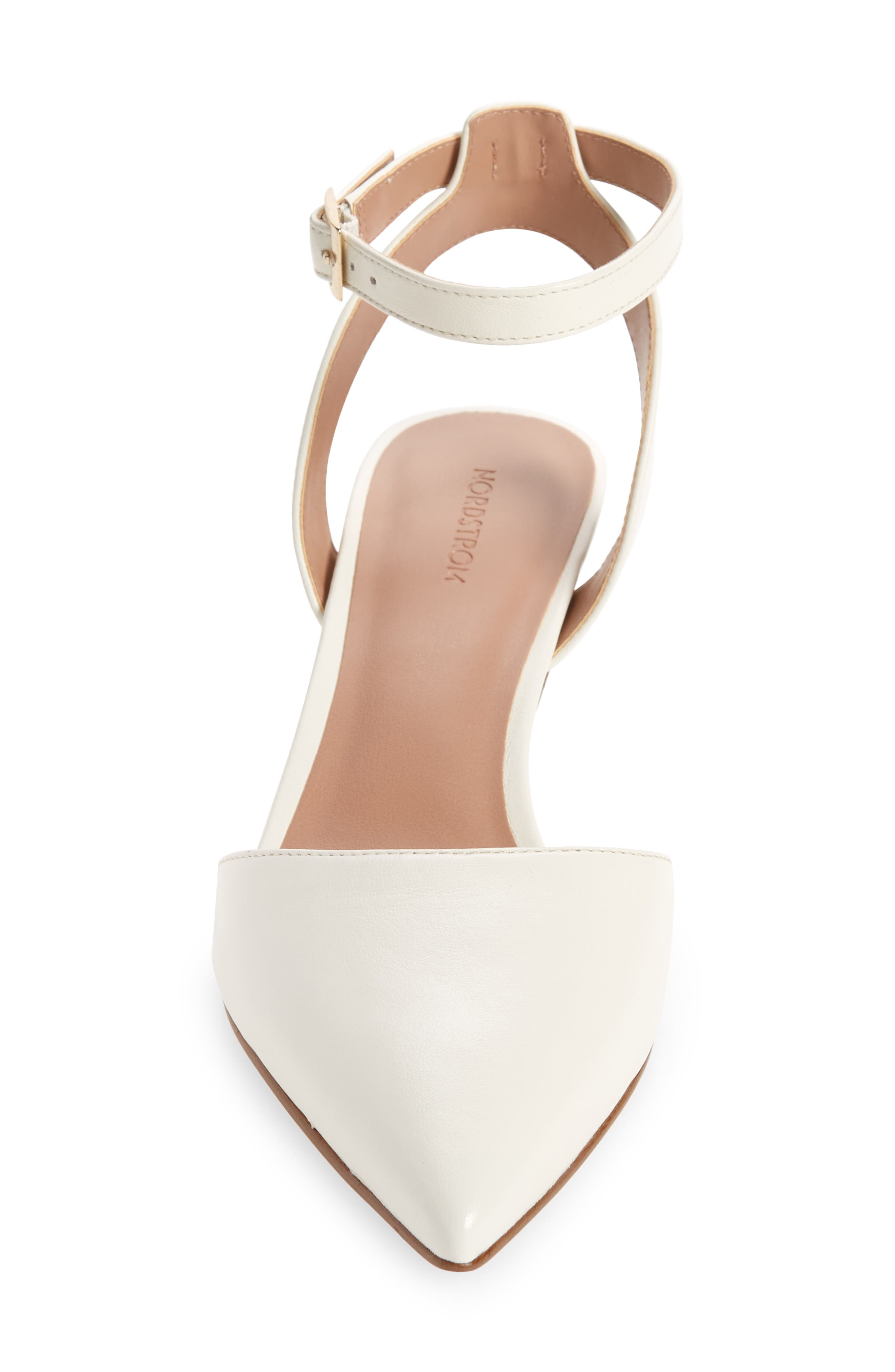 Pearla Kitten Heel Ankle Strap Pump, Alternate, color, IVORY CREAM