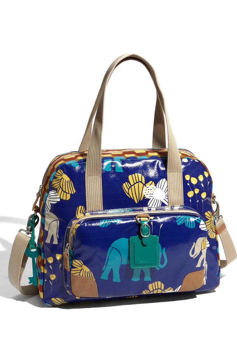 Fossil 'Key-Per II' Coated Canvas Tote, Main, color,