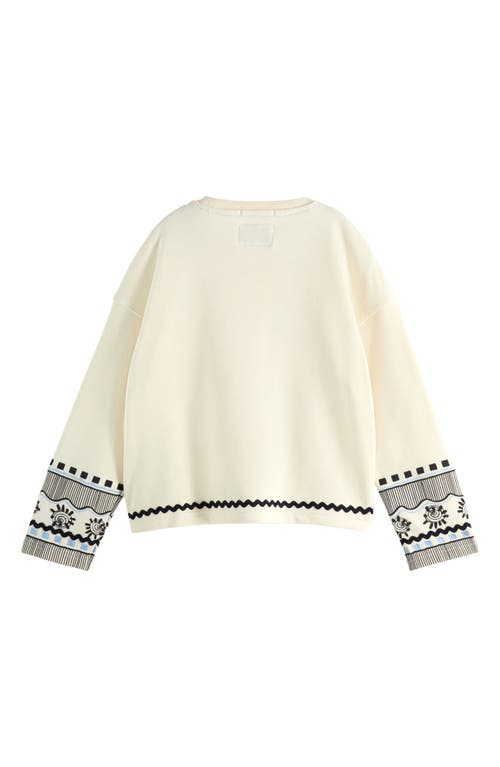 Scotch & Soda Kids' Embroidered Graphic Sweatshirt