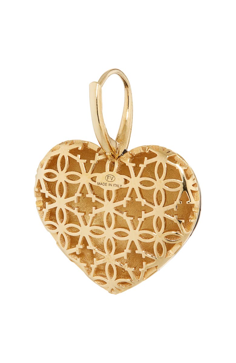 Valentino Garavani Coeur Royal Drop Earrings, Alternate, color, Oro/ Nero