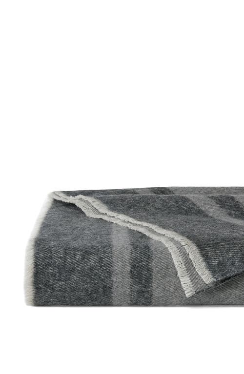 Sferra Viletta Throw Blanket In Charcoal/lunar