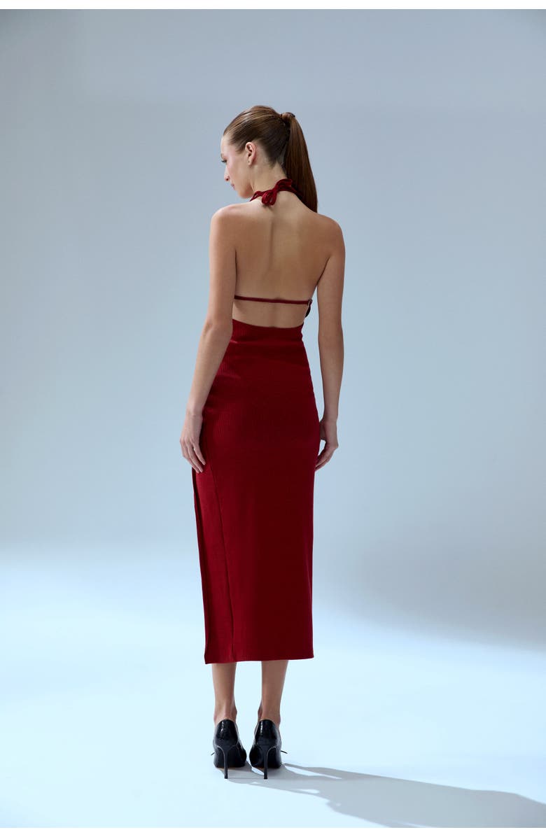 PCFG Your *Itch 2 Tones Rib Dress, Alternate, color, Red