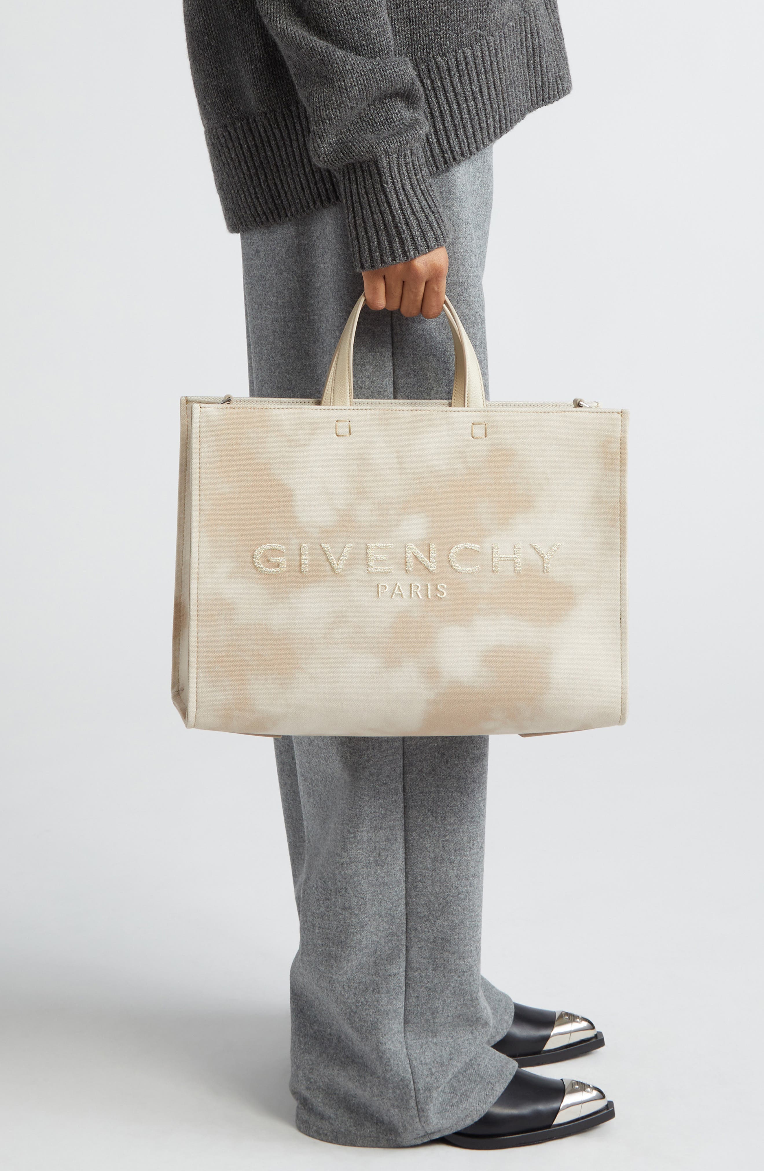 Givenchy Medium G-Tote Canvas Tote, Alternate, color, 