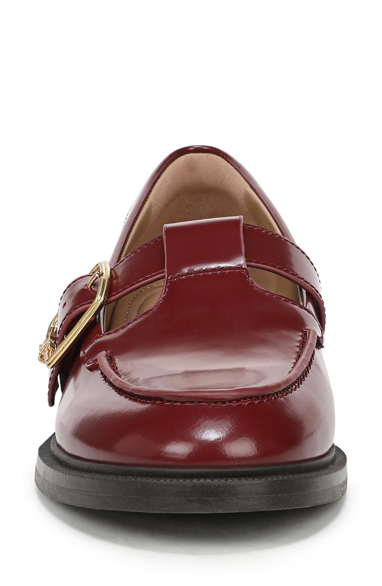 Elaina T-Strap Flat, Alternate, color, FRENCH MERLOT