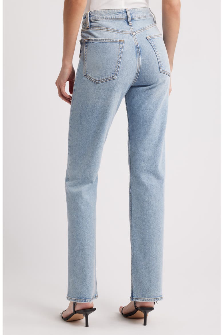 The Pixie Ruler High Waist Straight Leg Jeans, Alternate, color, DOLLY