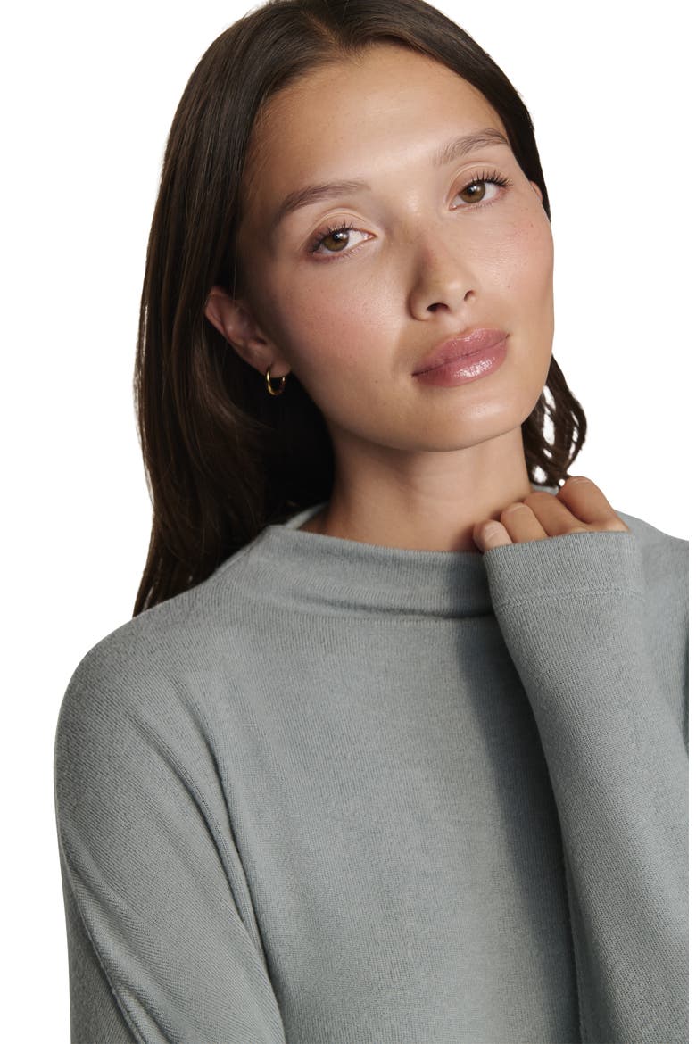 Cozy Time Mock Neck Pullover, Alternate, color, LEAD