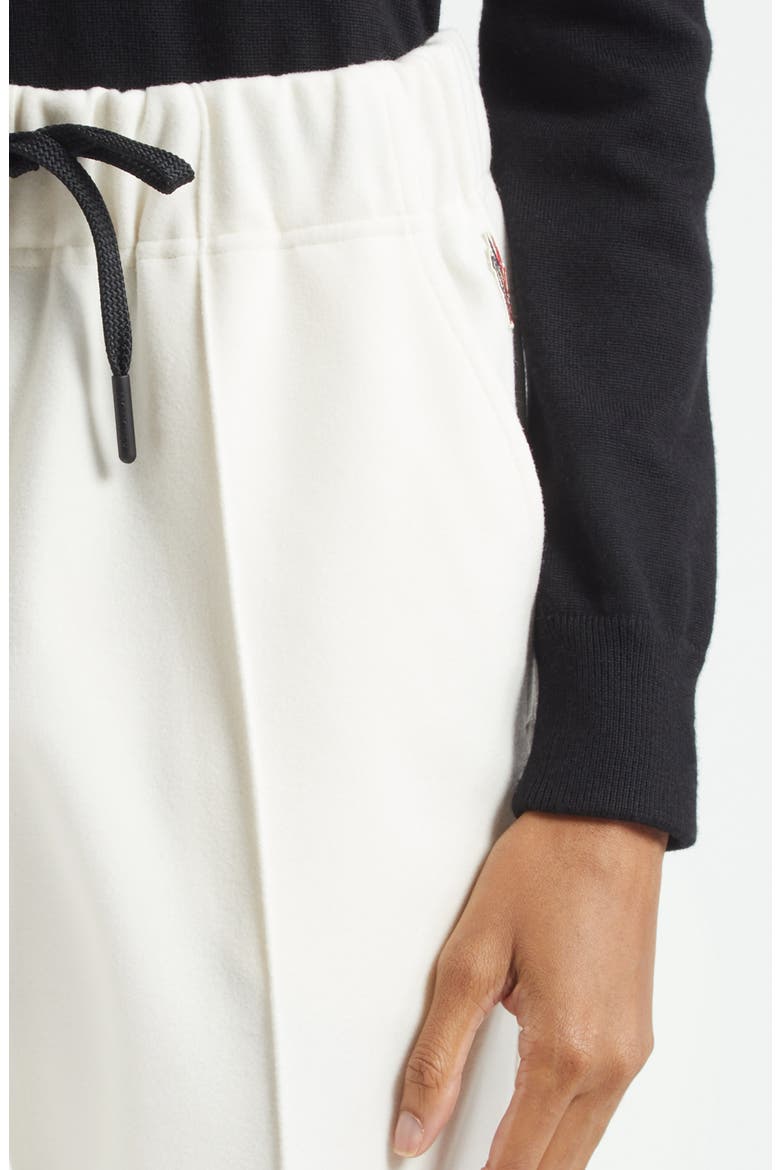 Pintuck Track Pants, Alternate, color, WHITE