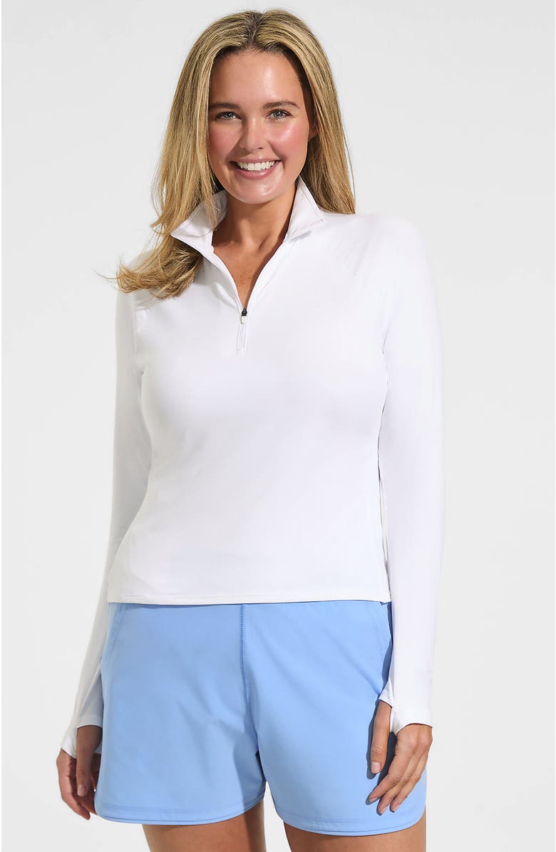 Lands' End Long Sleeve Rash Guard Cover-up UPF 50, Alternate, color, 