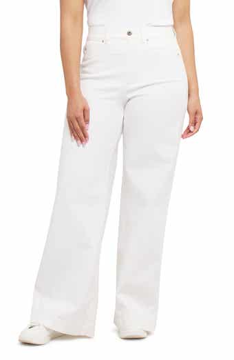 High Waist Wide Leg Pull-On Jeans