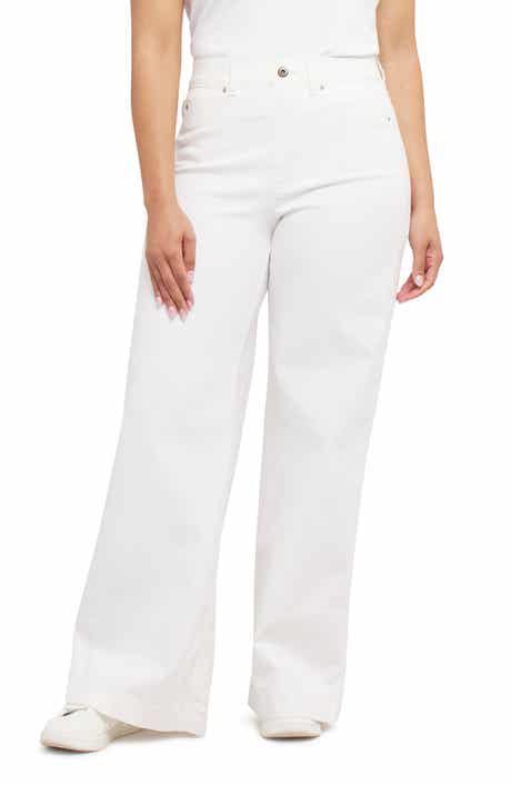 High Waist Wide Leg Pull-On Jeans