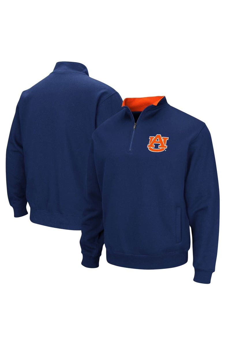 COLOSSEUM Men's Colosseum Navy Auburn Tigers Tortugas Logo Quarter-Zip Pullover Jacket, Main, color, Navy